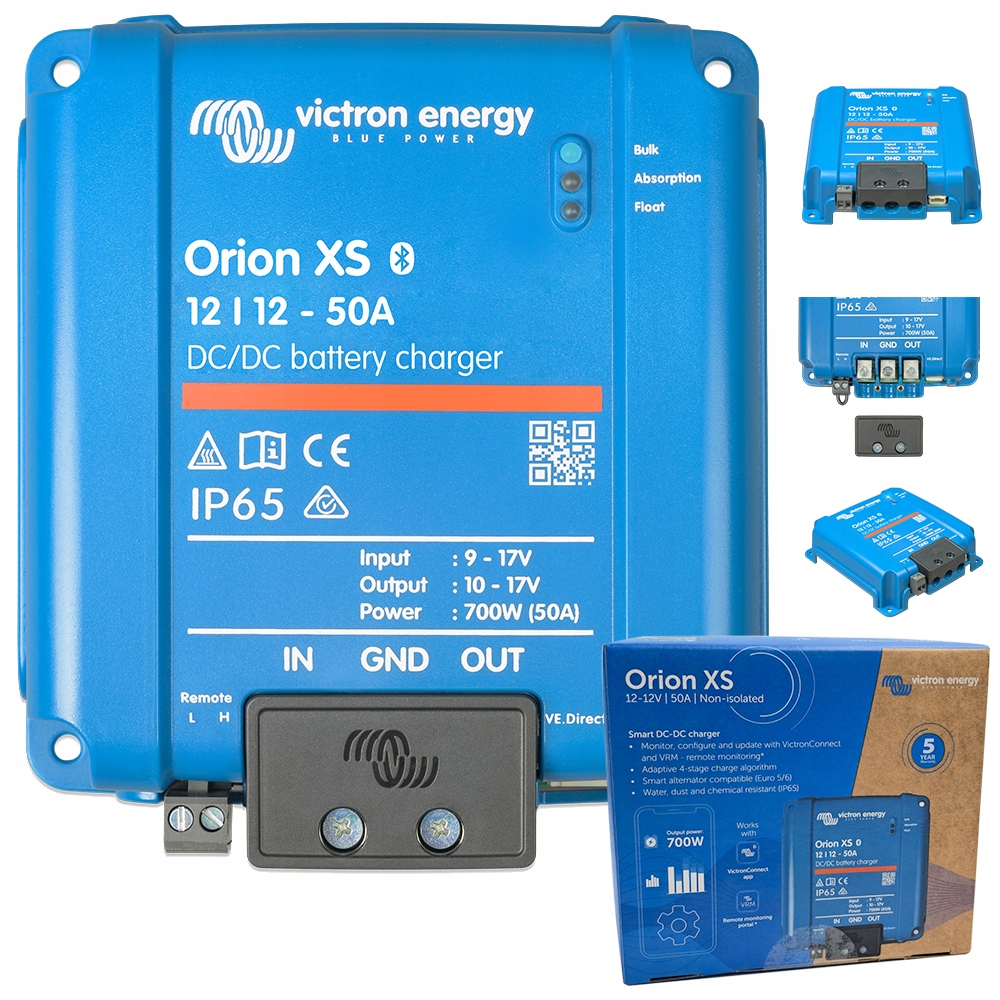 Victron Energy ładowarka na dwa akumulatory Orion Xs 12/12 50A DC-DC