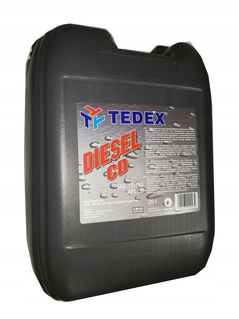 Olej SIlnikowy Tedex Diesel CD 15W-40 20L