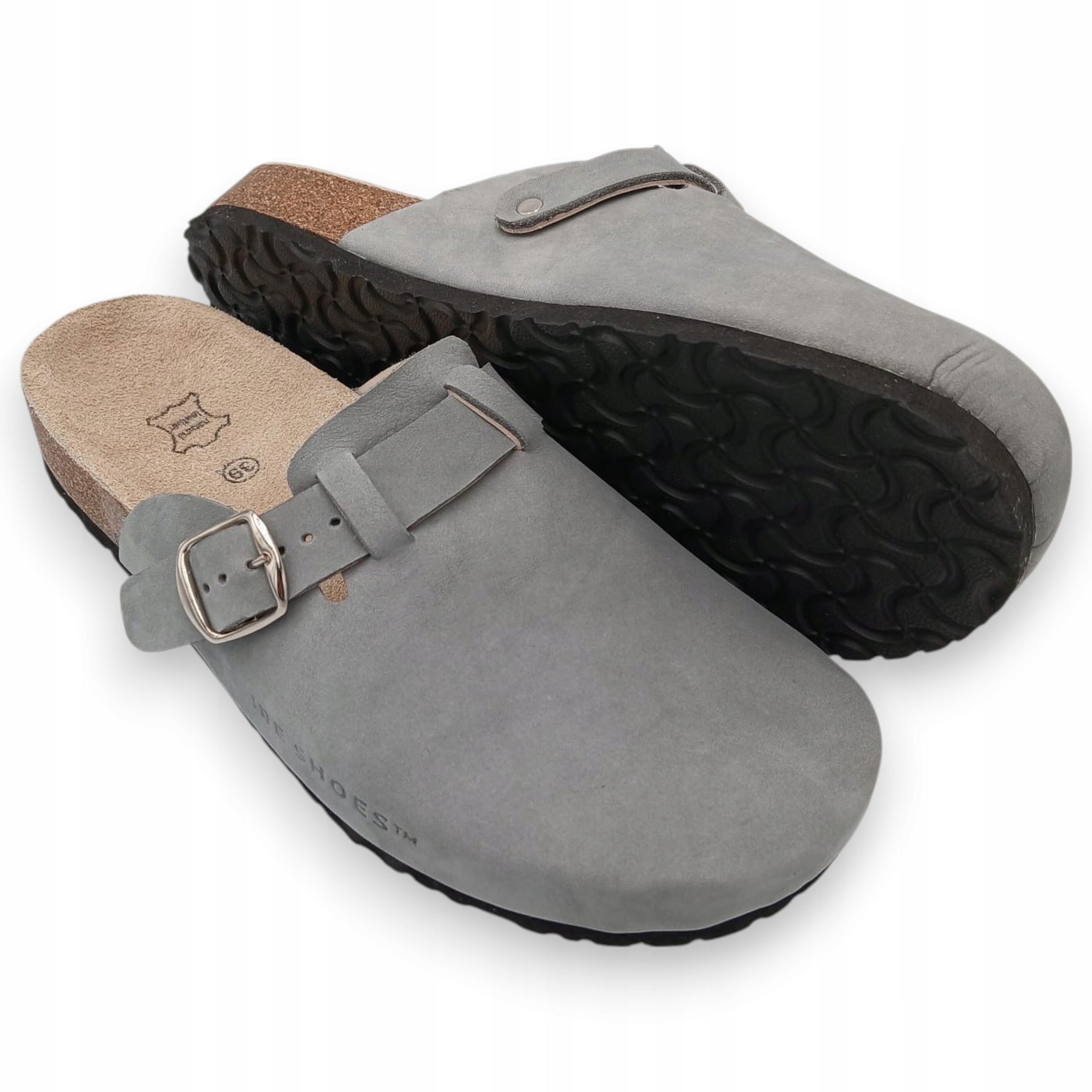 Nazouváky z měkkého nubuku s profilovanou vložkou 36