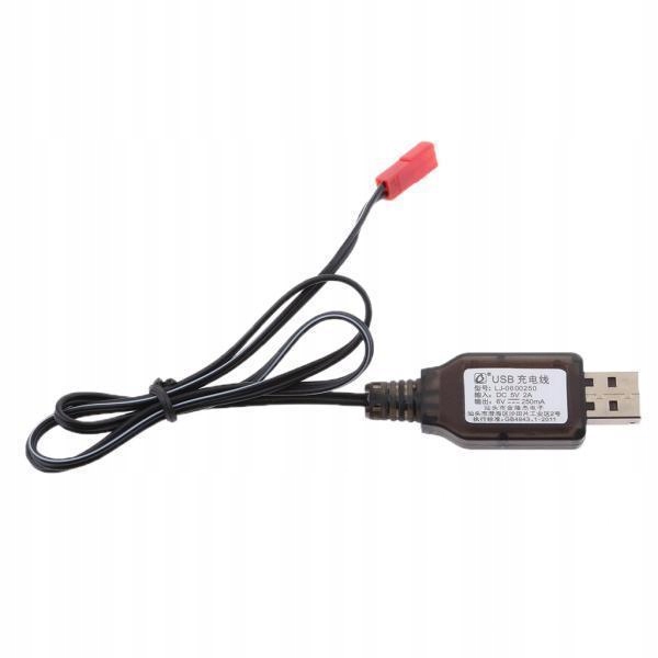3x 6v JST 2P NI MH/kabel ładowarki do RC