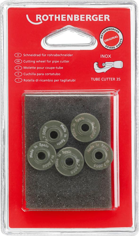 Řezací kolečka pro Inox Tube Cutter 5 ks 70056D Rothenberger