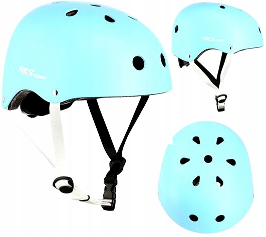 Kask Wentylowany Rowerowy na Rower Rolki Hulajnogę 55-58cm Regulacja Nils
