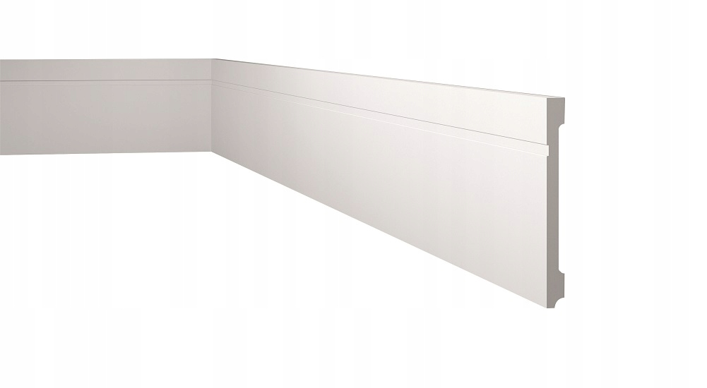 podlahová lišta soklová tvrdá 20 cm odolná proti vlhkosti, 2 m, nástěnná Nmc