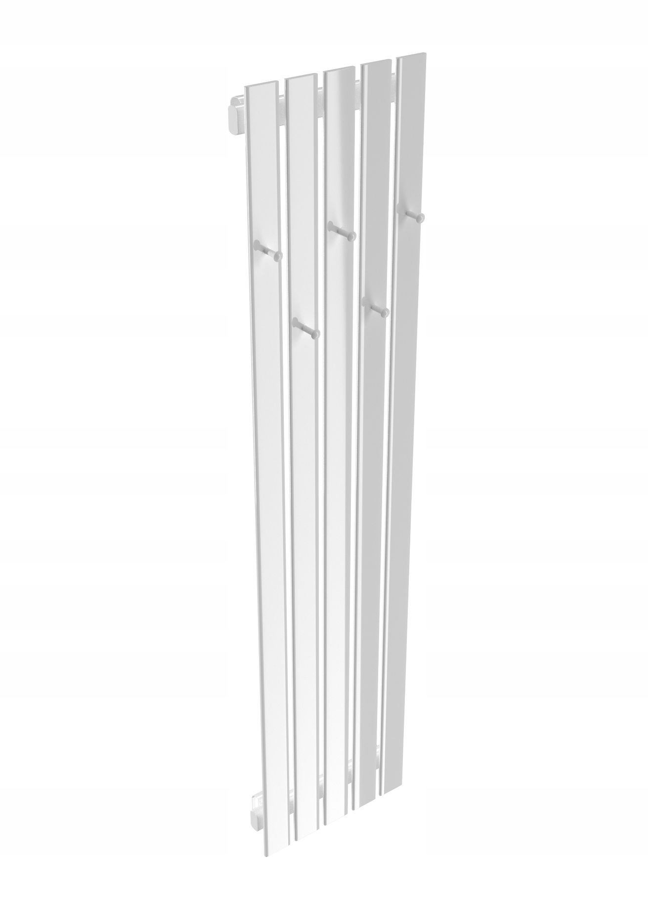 Dekoratívny panelový radiátor Hook 100x15 Biely Lesk