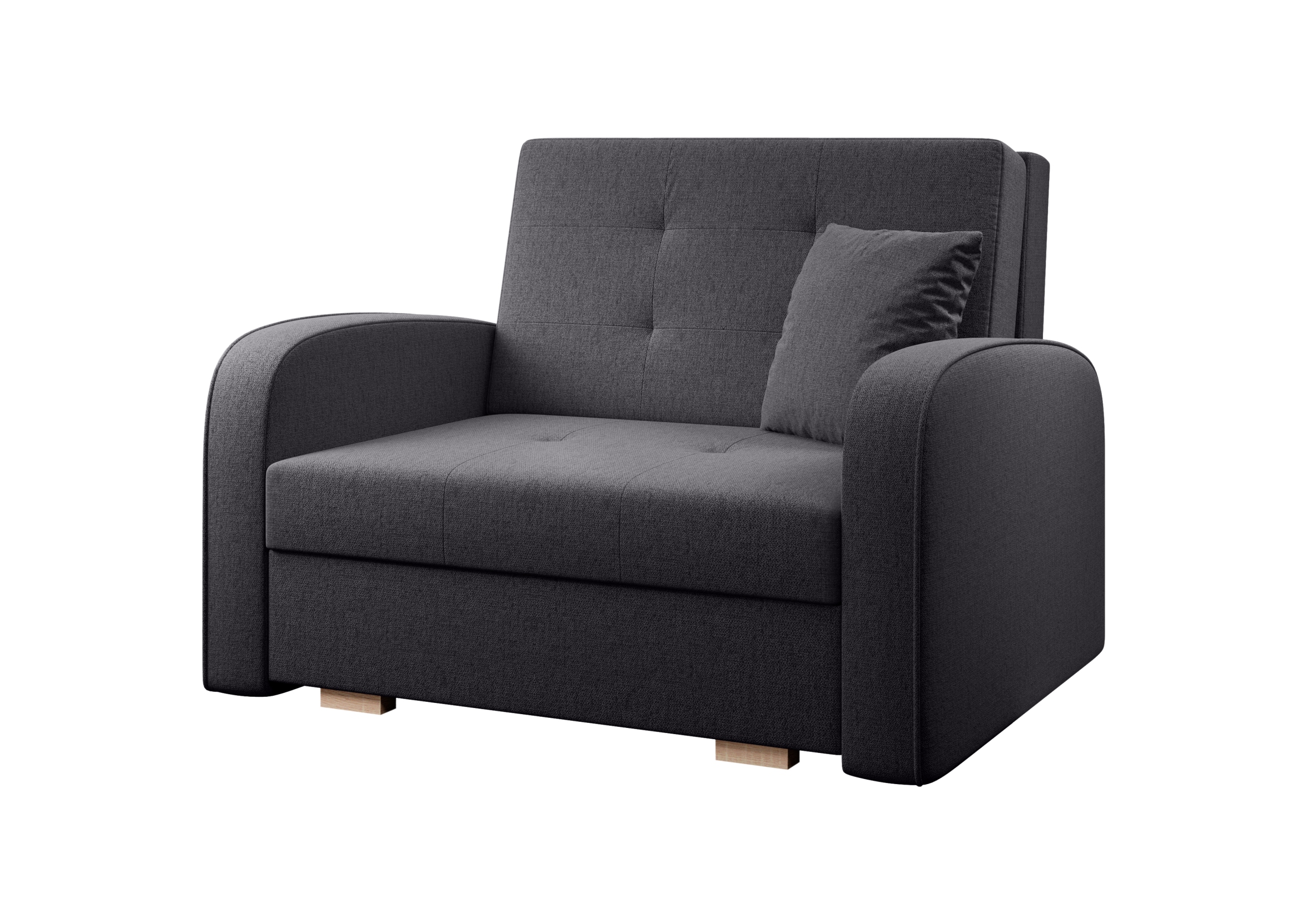 jednoosobowa sofa BRAVA I pikowany tapczanik Typ sofa (kanapa)