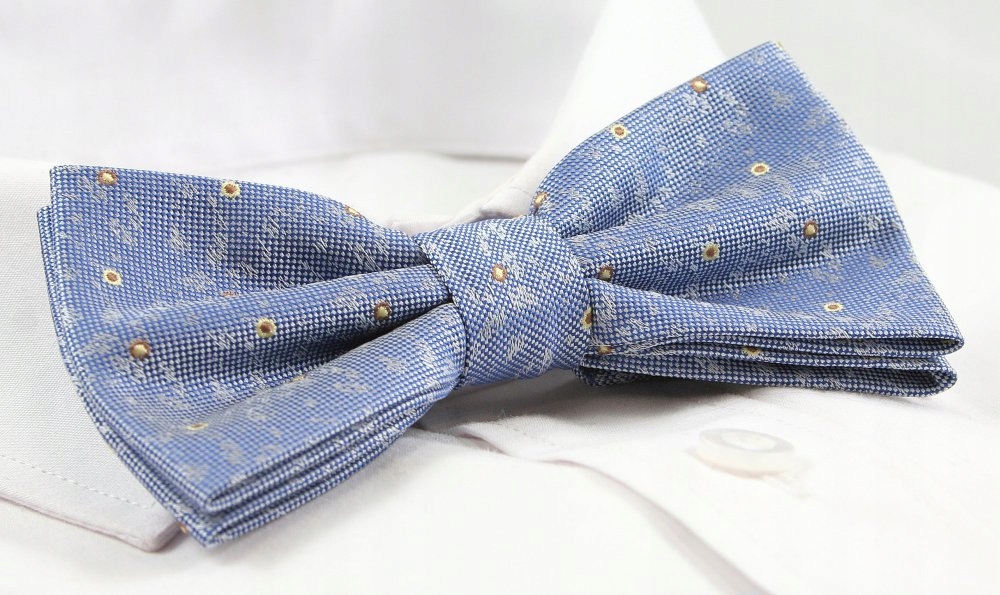 Mucha z Poszetką Alties - Niebieska, Nadruk Marka inna