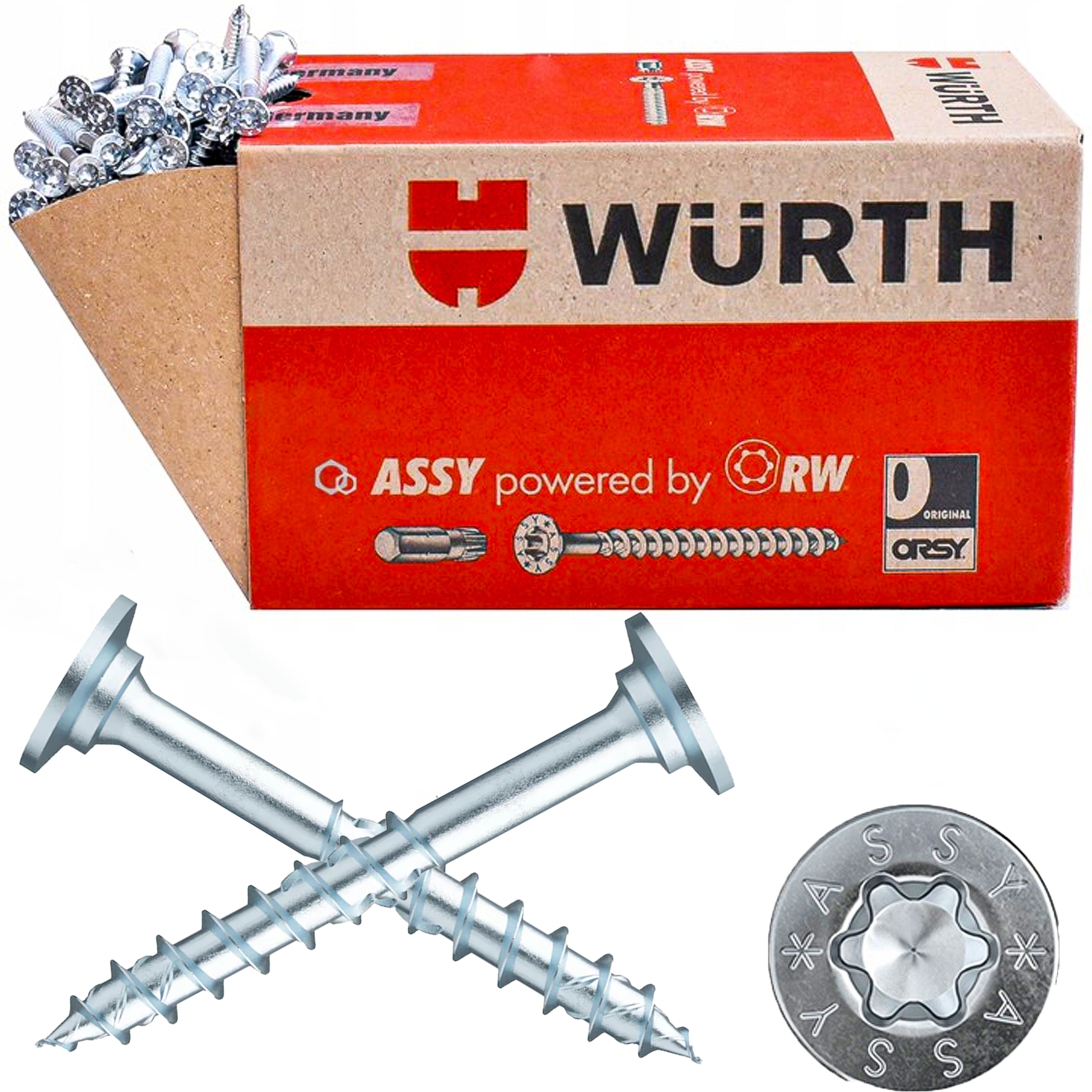 Univerzální šrouby do dřeva Assy 8X220/100 50 Ks Wurth