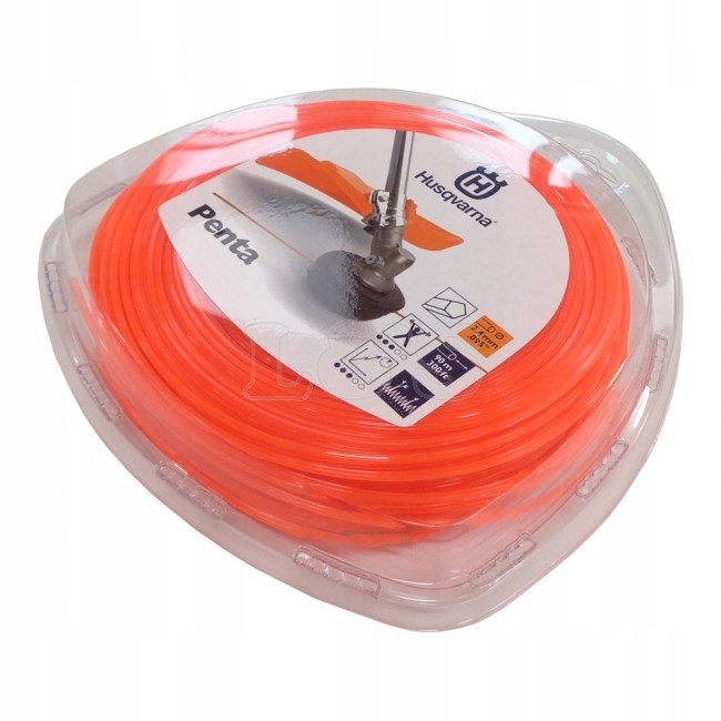 

Żyłka Tnąca Pięciokąt Husqvarna 2,4mm x 90m Penta