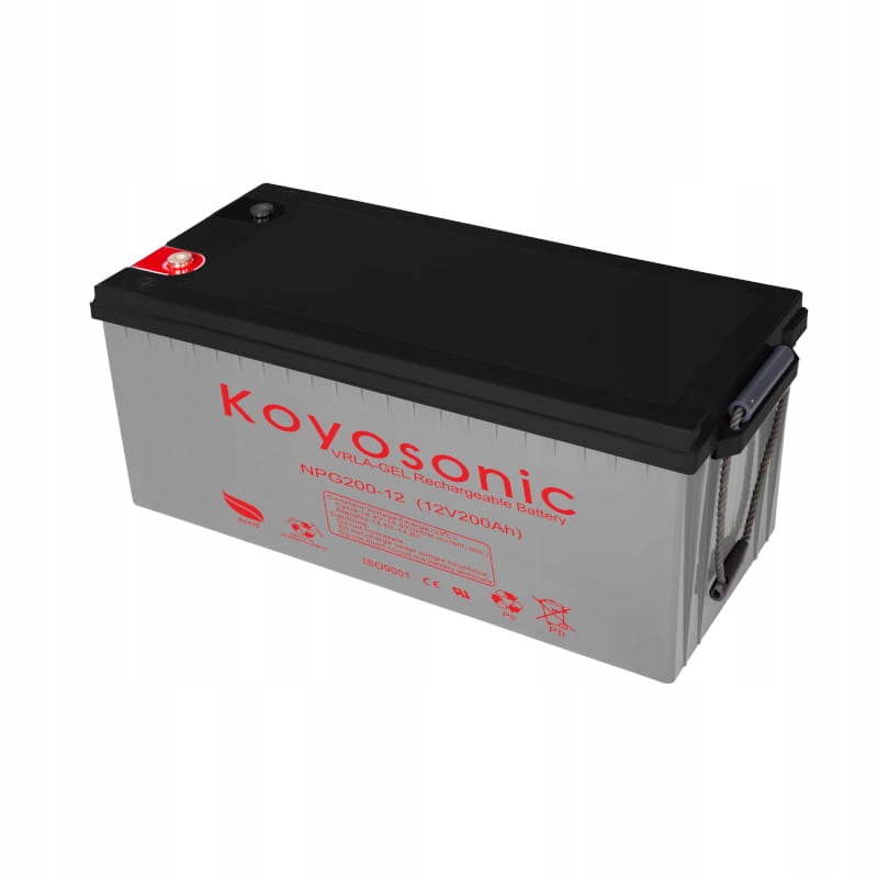 Koyosonic Akumulátor Vrla Gelový NPG200-12 12V 200Ah 17KG Životnost 12 Let