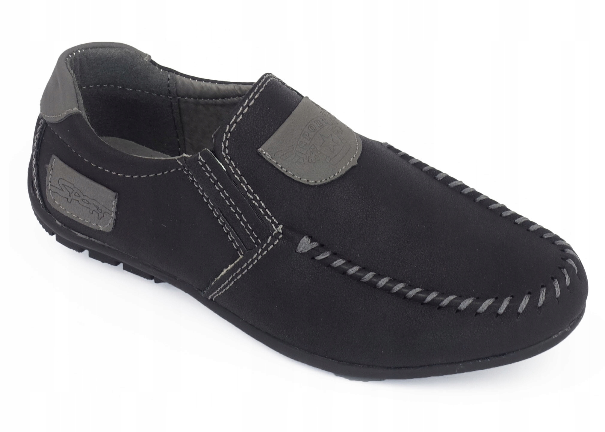 CHŁOPIĘCE PÓŁBUTY BUTY MOKASYNY LACZKI BS17-2 *34