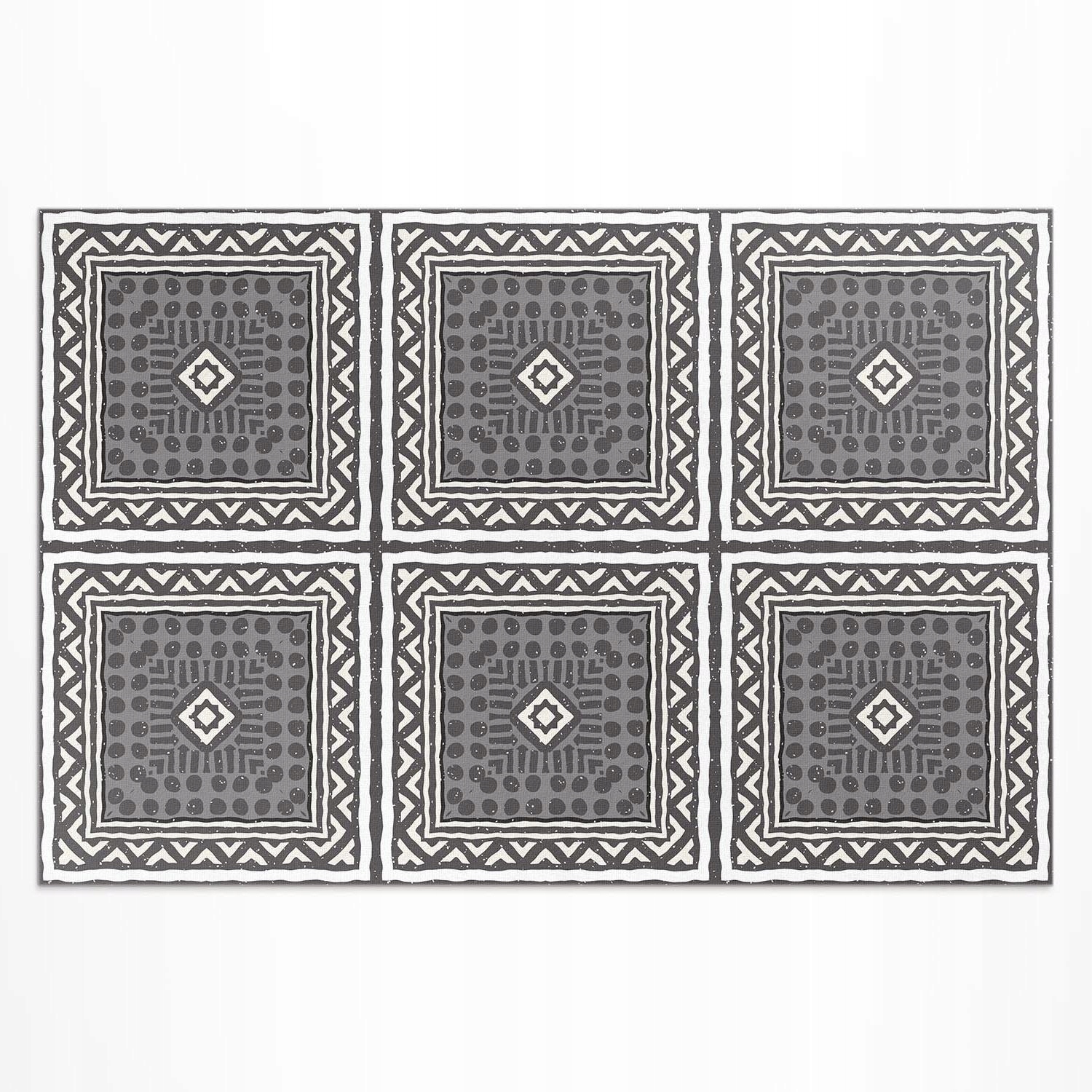 Vinylový Koberec na Terasa Balkon Starožitná vzorovaná dlažba 60x90 cm