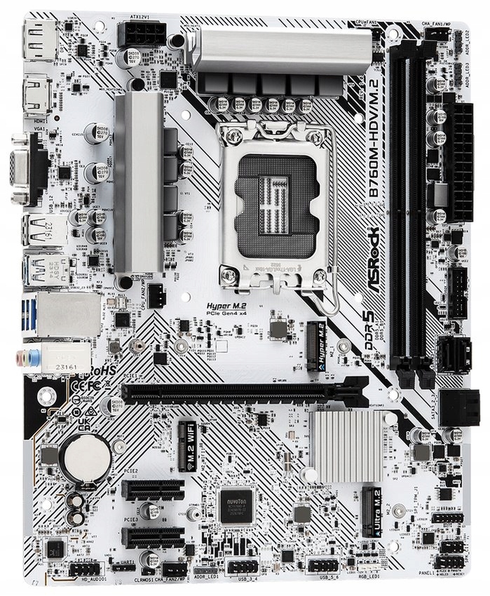 ASRock B760M-HDV/M.2 Intel B760 LGA1700 2x DDR5 2x M.2 Vga Hdmi