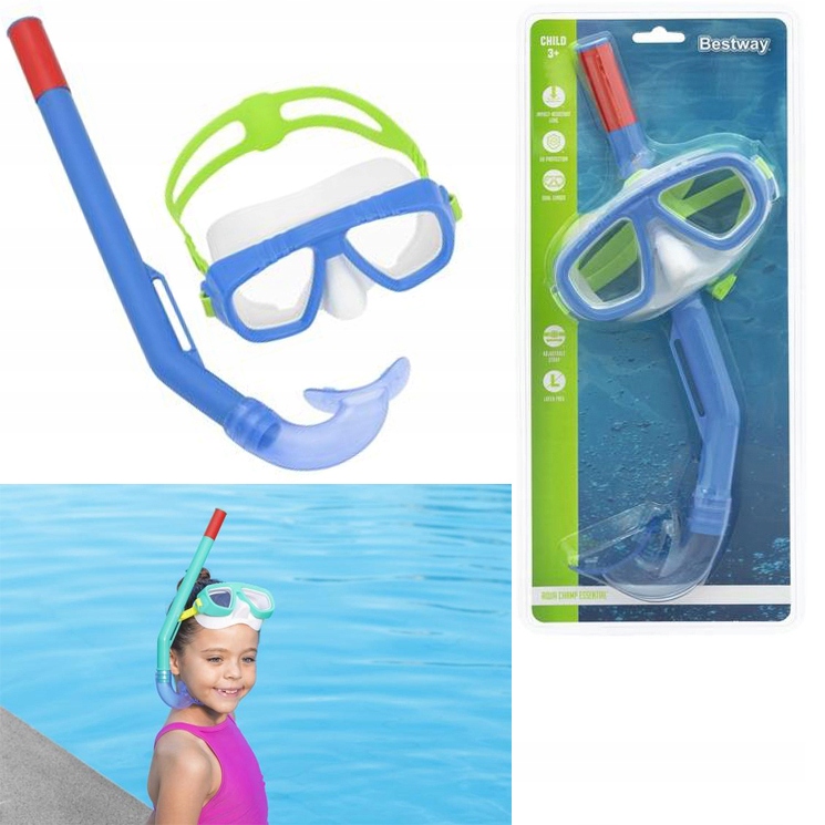 Maska do pływania z rurką Aqua Champ Essential Snorkel Mask 707
