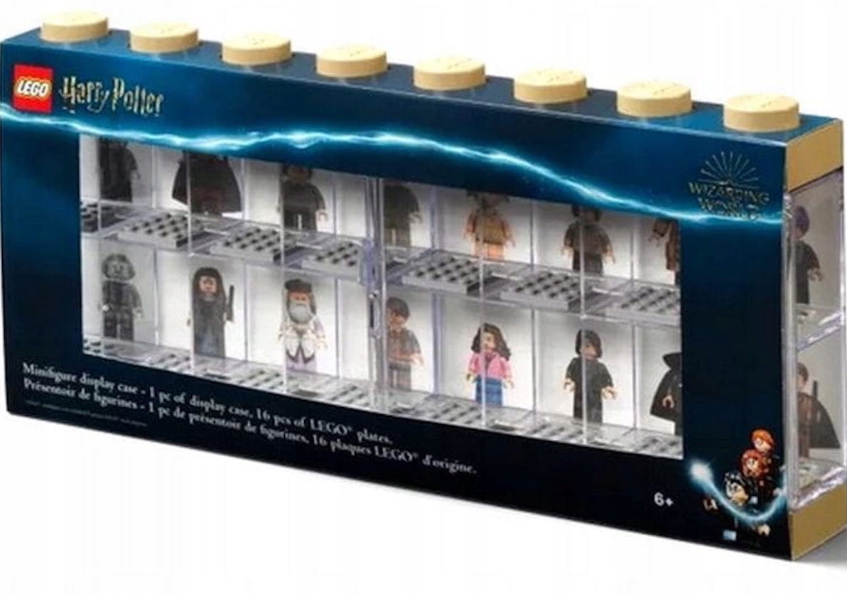 Lego Harry Potter Vitrína pro minifigurky Vitrína pro 16 minifigurek Béžová