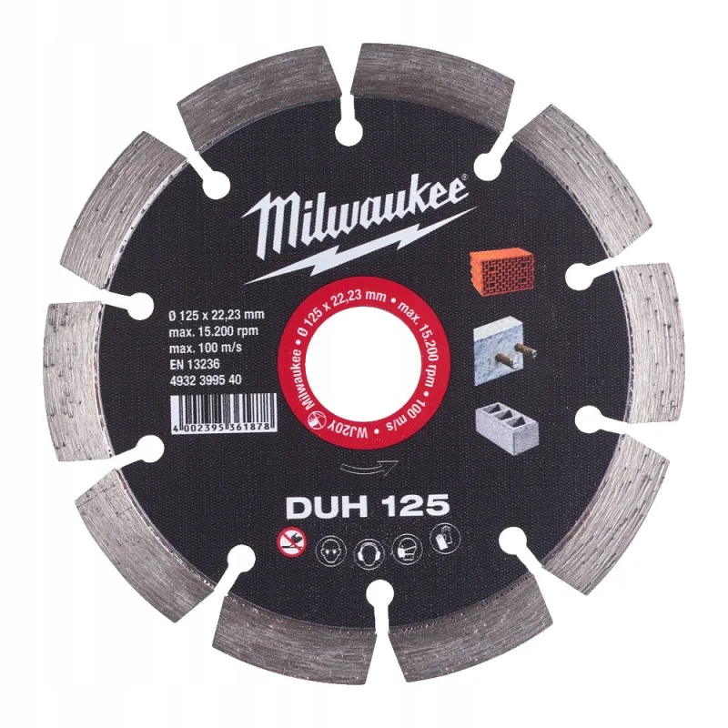 Diamantový Kotouč Duh 125 mm Pro Řezání Betonu, Kamene, Cihel Milwaukee