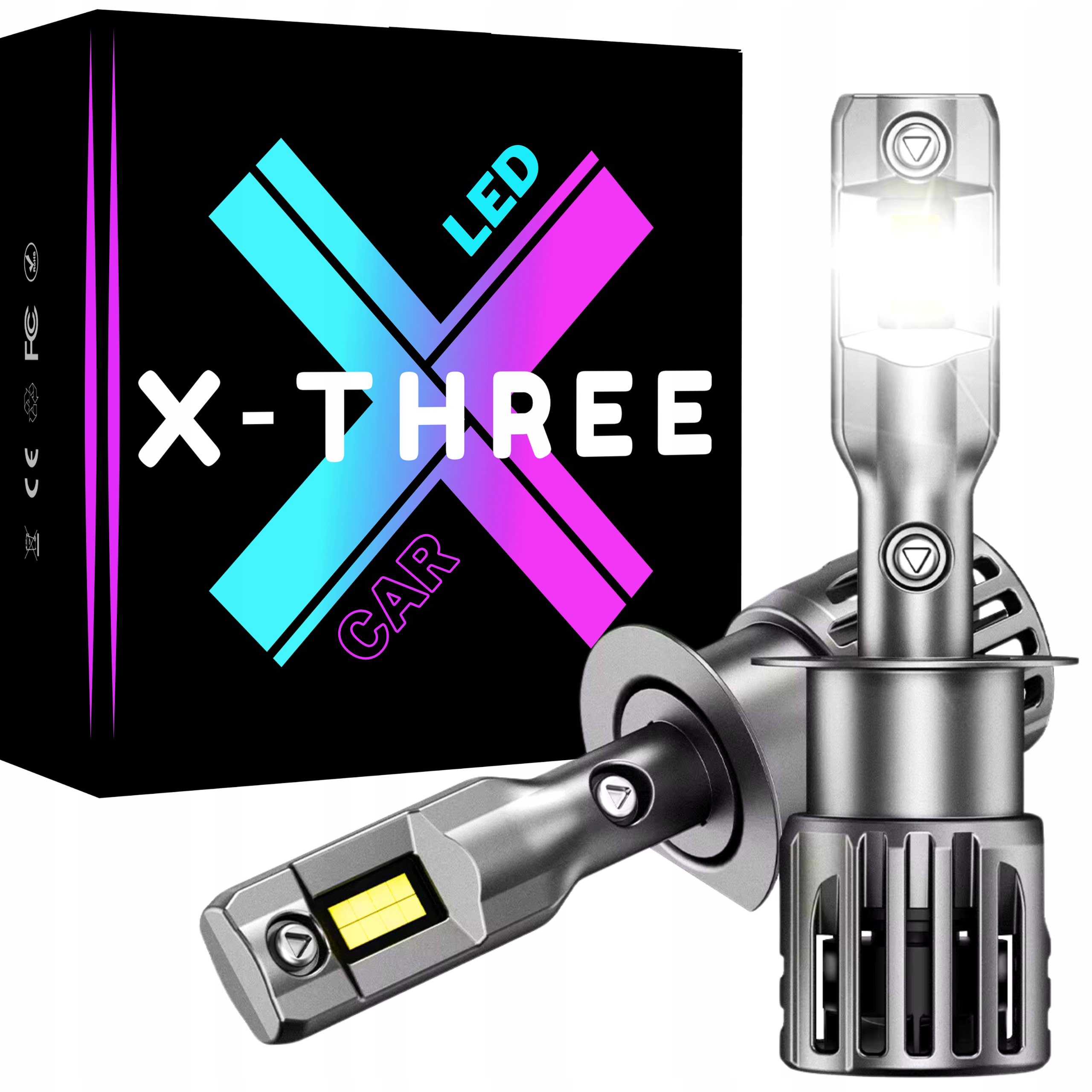 ŻARÓWKI H1 LED CANBUS BARDZO MOCNE BIAŁE ŚWIATŁO +1000% 6500K HOMOLOGACJA