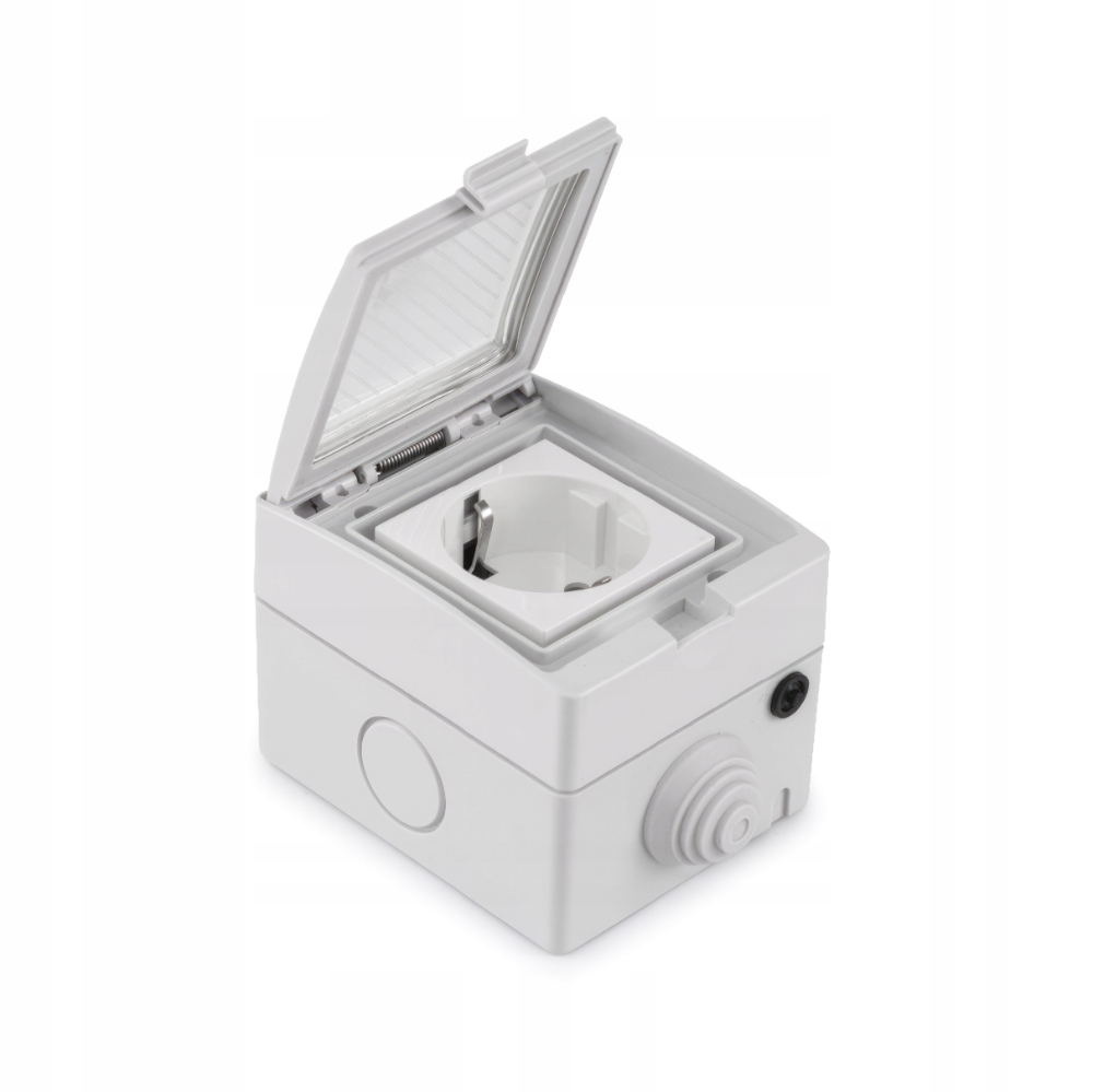 Inteligentne Gniazdo Natynkowe Wifi Tuya IP55 16A Komunikacja WiFi