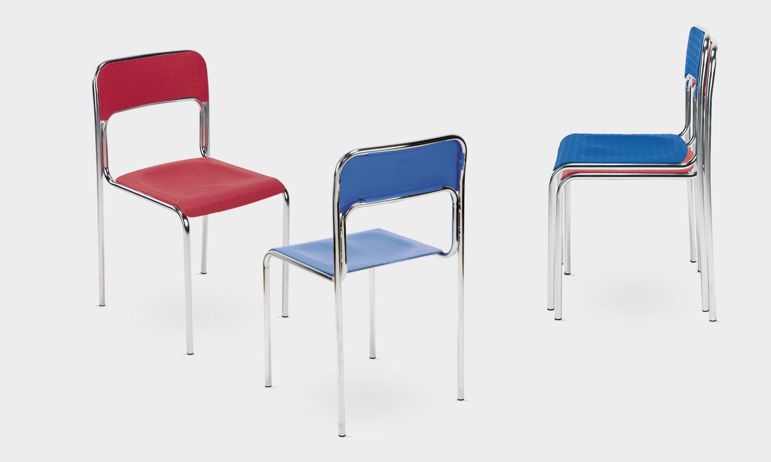 KRZESŁO CORTINA stołówka szkoła niebieski K31 Głębokość mebla 44 cm