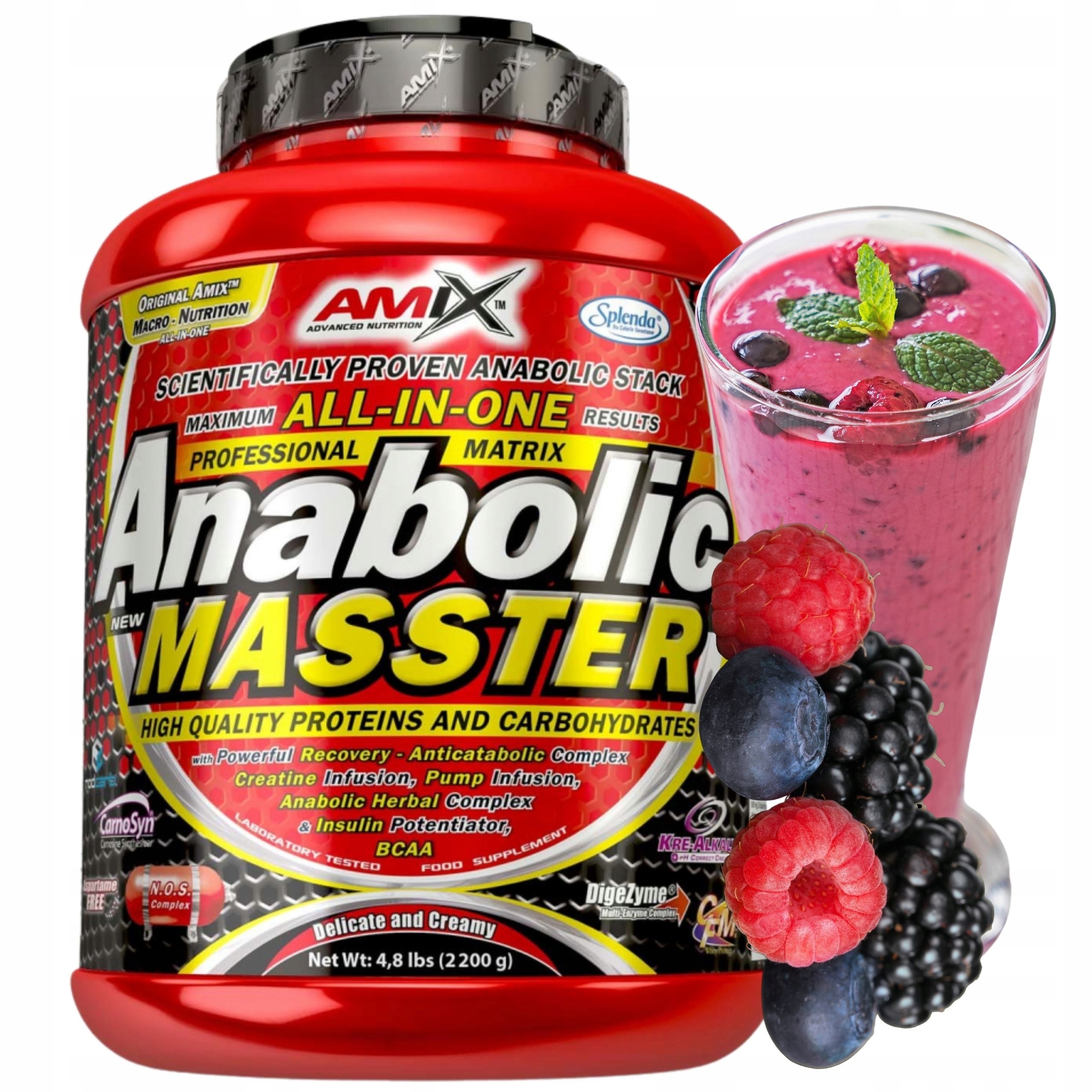 Amix Anabolic Masster 2200 g Bulk Gainer Bílkoviny Protein