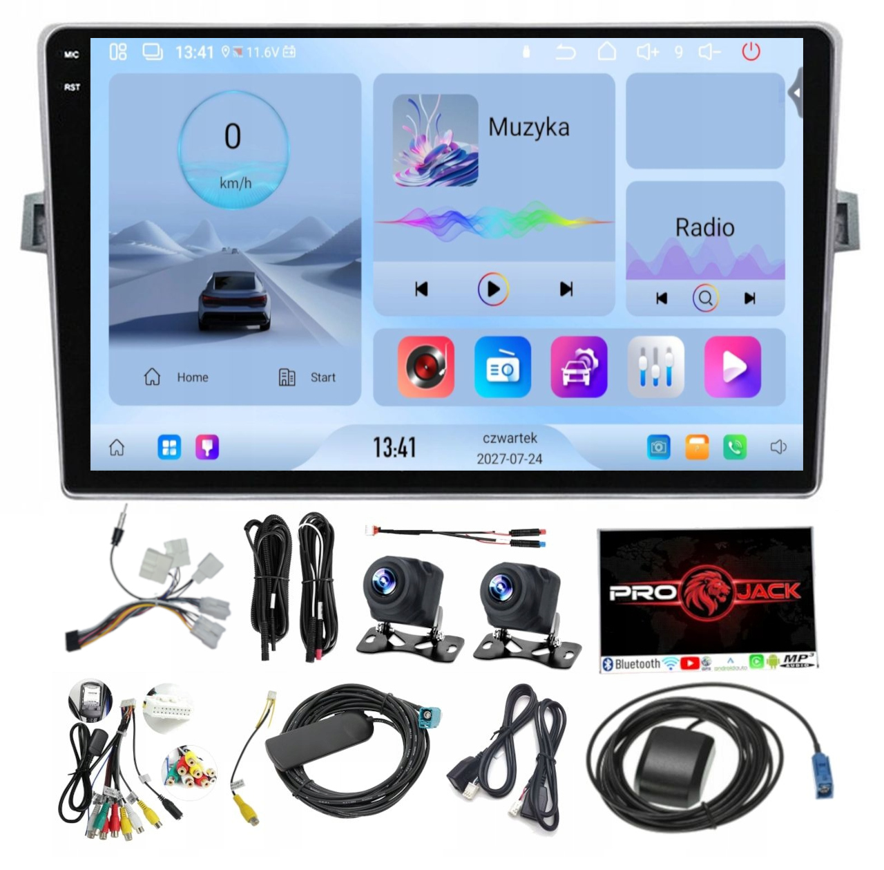 Rádio Navigace Carplay Gps Android Toyota Verso 2009-2018 64GB Sim