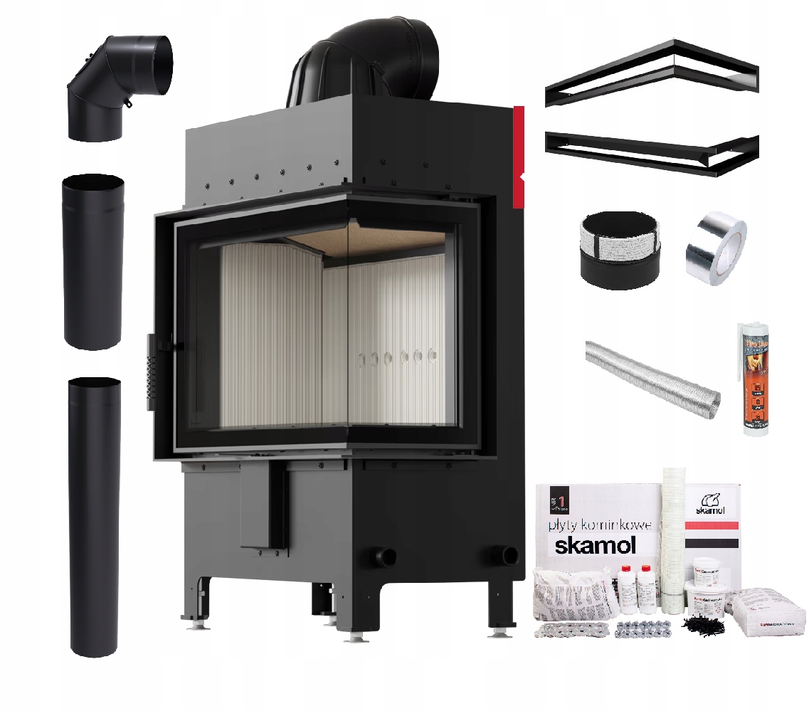 Krbová Vložka Lucy 12 kW Pravý Ocelový Vzduchový Ekodesign