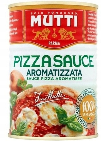 omáčka Mutti Aromattizatta 4100 g s bylinkami na pizzu, velká plechovka, pizzerie