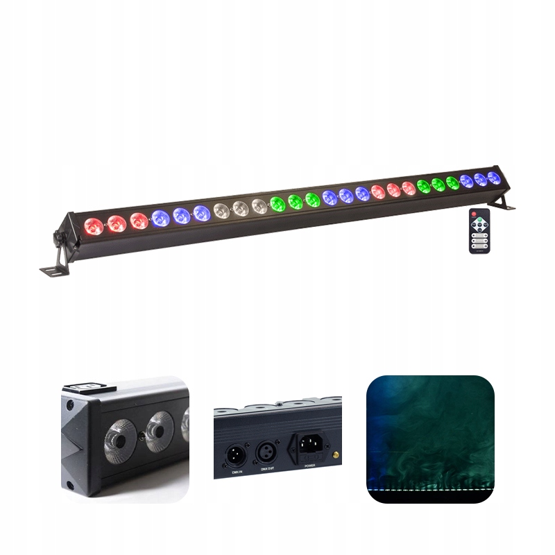 Belka Led Bar Rgbw 24x 4W DMX 4w1