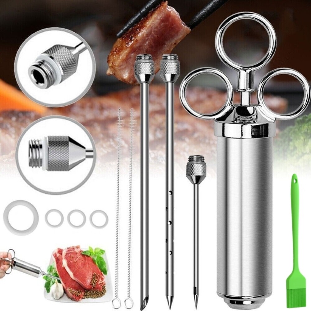 Stříkačka Na Vstřikování Masa Z Uzenin Pro Peklování Masa Špachtle 3 Jehly