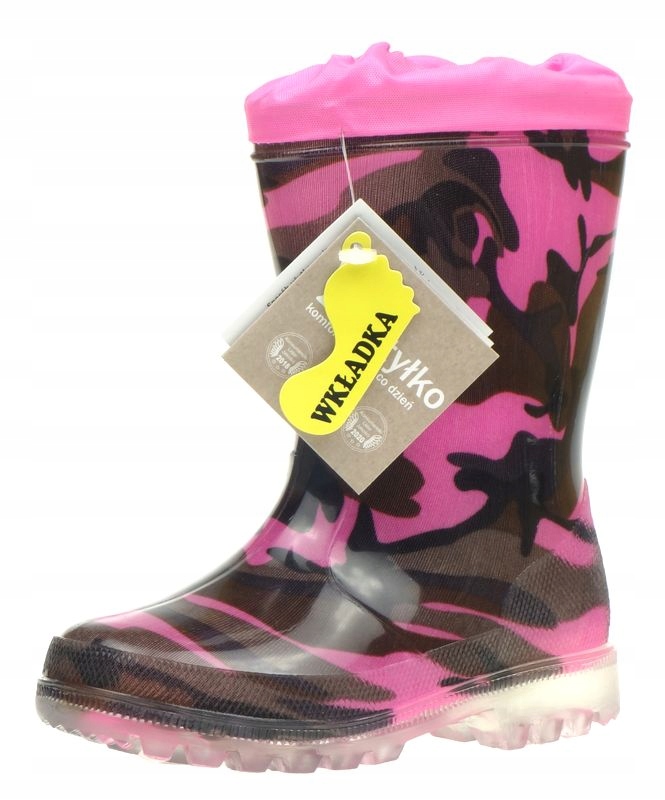 Kalosze Dziecięce WOJTYŁKO Moro Ściągacz 29