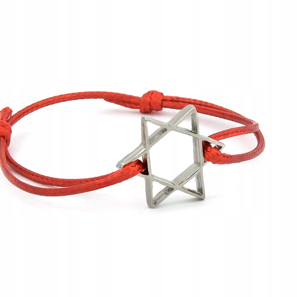 

Bransoletka Gwiazda Dawida Czerwona