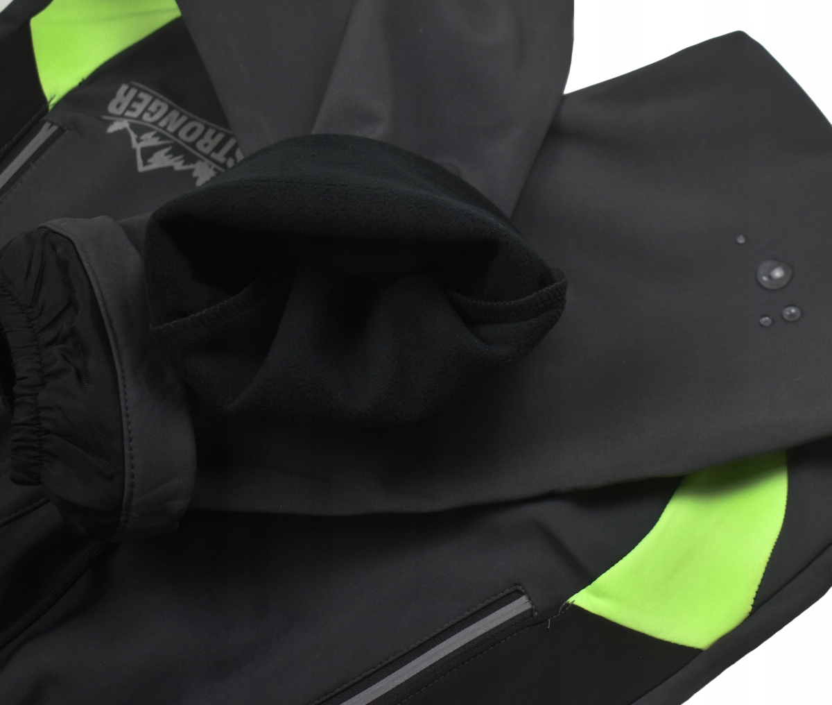 HOLD HANDS Szare Zimowe SPODNIE Ocieplane Softshell w pasie Guma - 170/176 Rozmiar (new) 170