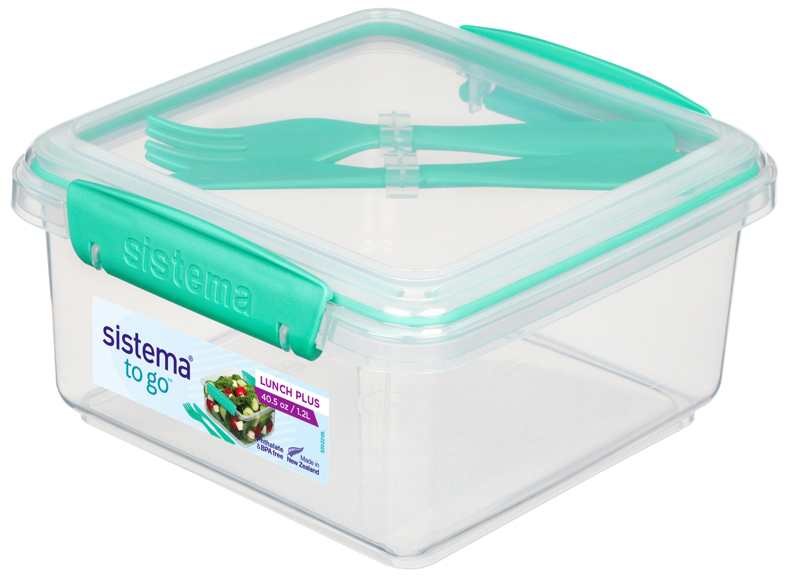 

Sistema pojemnik lunchbox ze sztućcami 1200ml