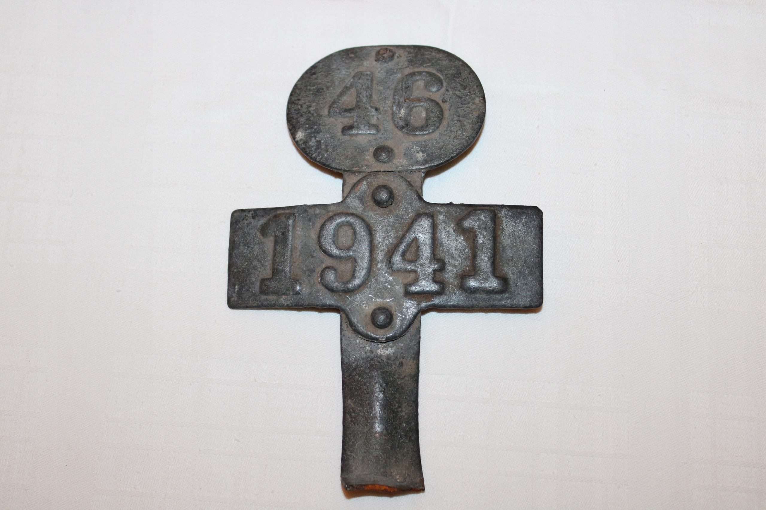 Stara tablica identyfikacyjna 1941 rok