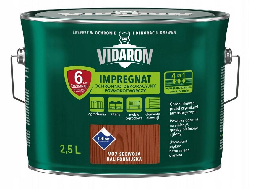 Vidaron Impregnat ogniochronno-dekoracyjny Sekwoja Kalifornijska V07 2,5L