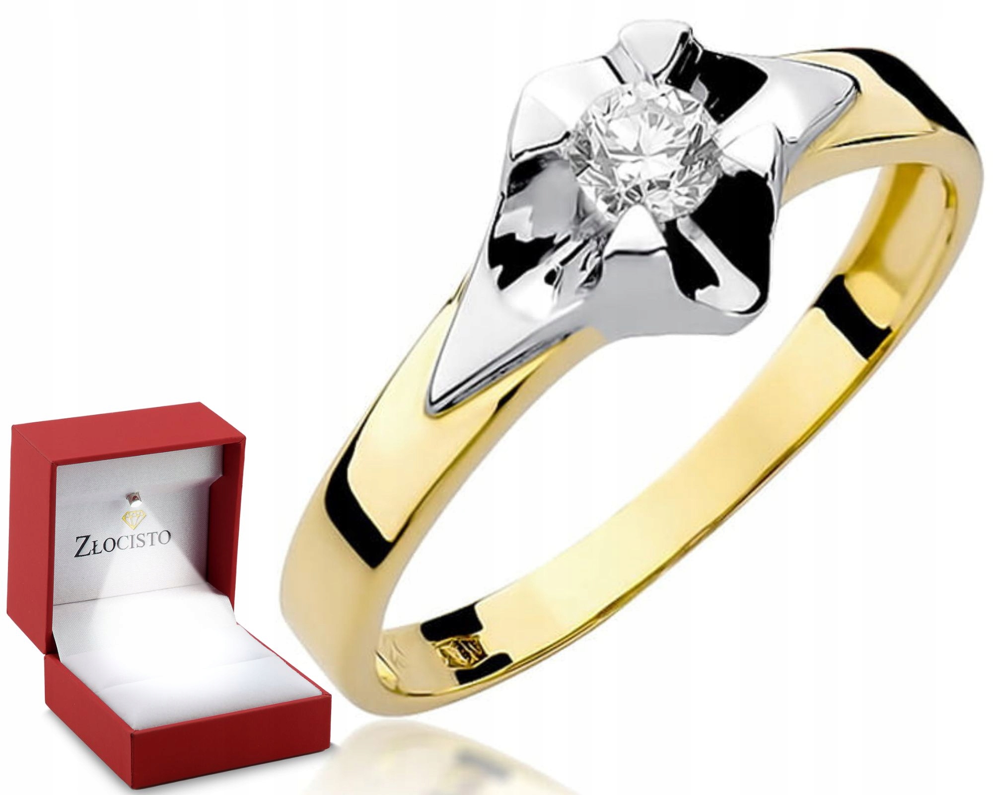 Zlatý Prstýnek Diamant Gravírování Bonus 585 Dárek