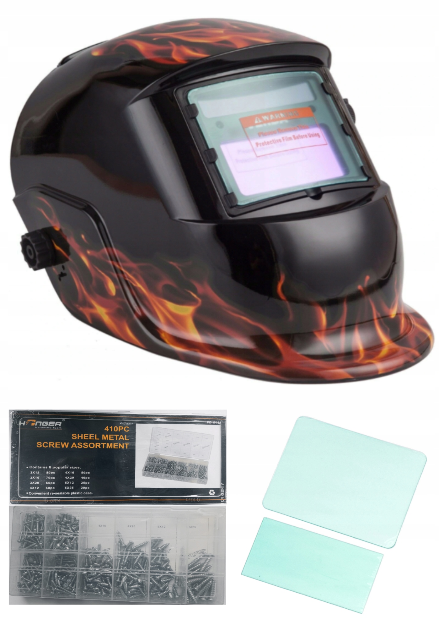 MASKA SPAWALNICZA AUTOMATYCZNA PRZYŁBICA SAMOŚCIEMNIAJĄCA FILTR DO SPAWANIA