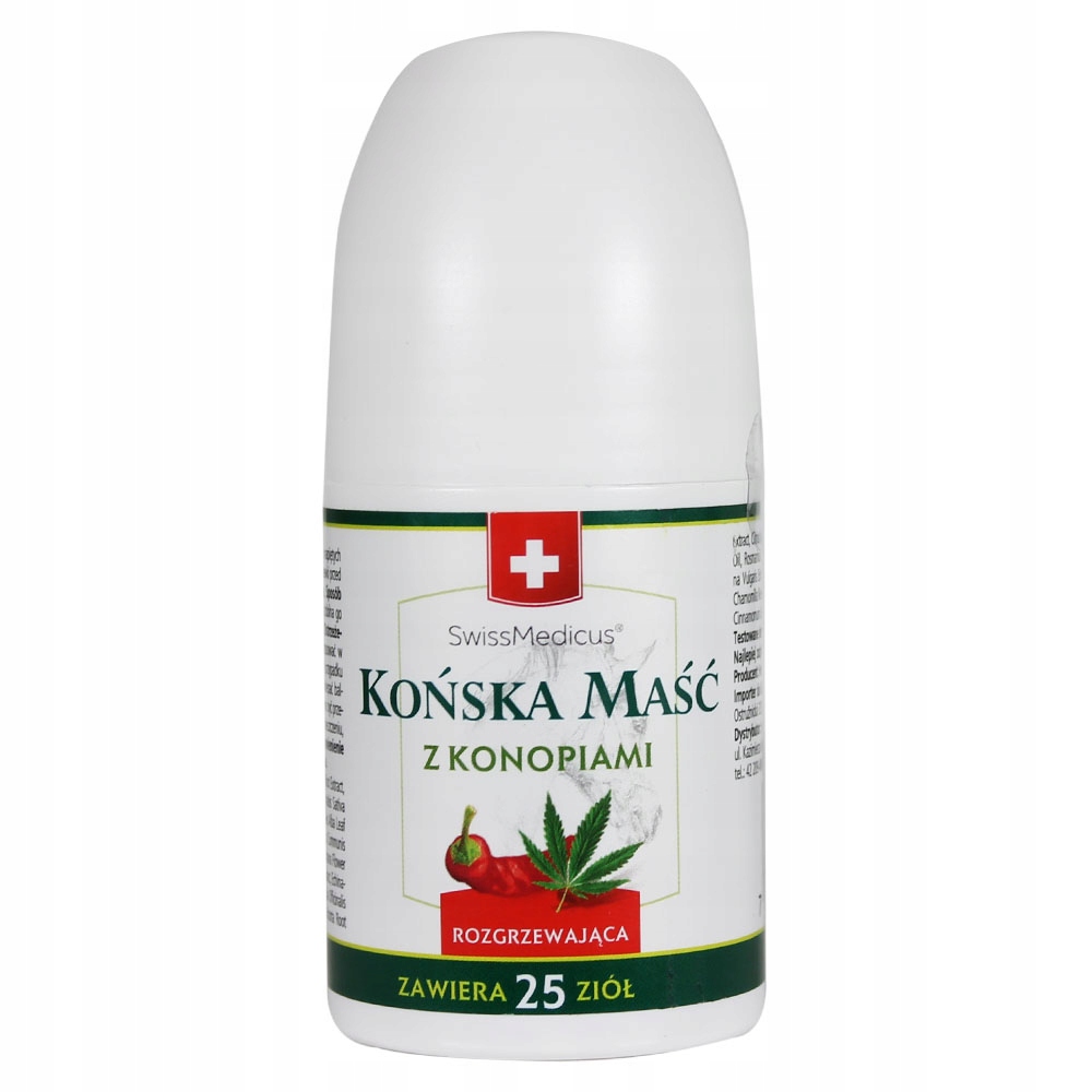 

Roll-on Końska maść z konopiami rozgrzewająca 90ml