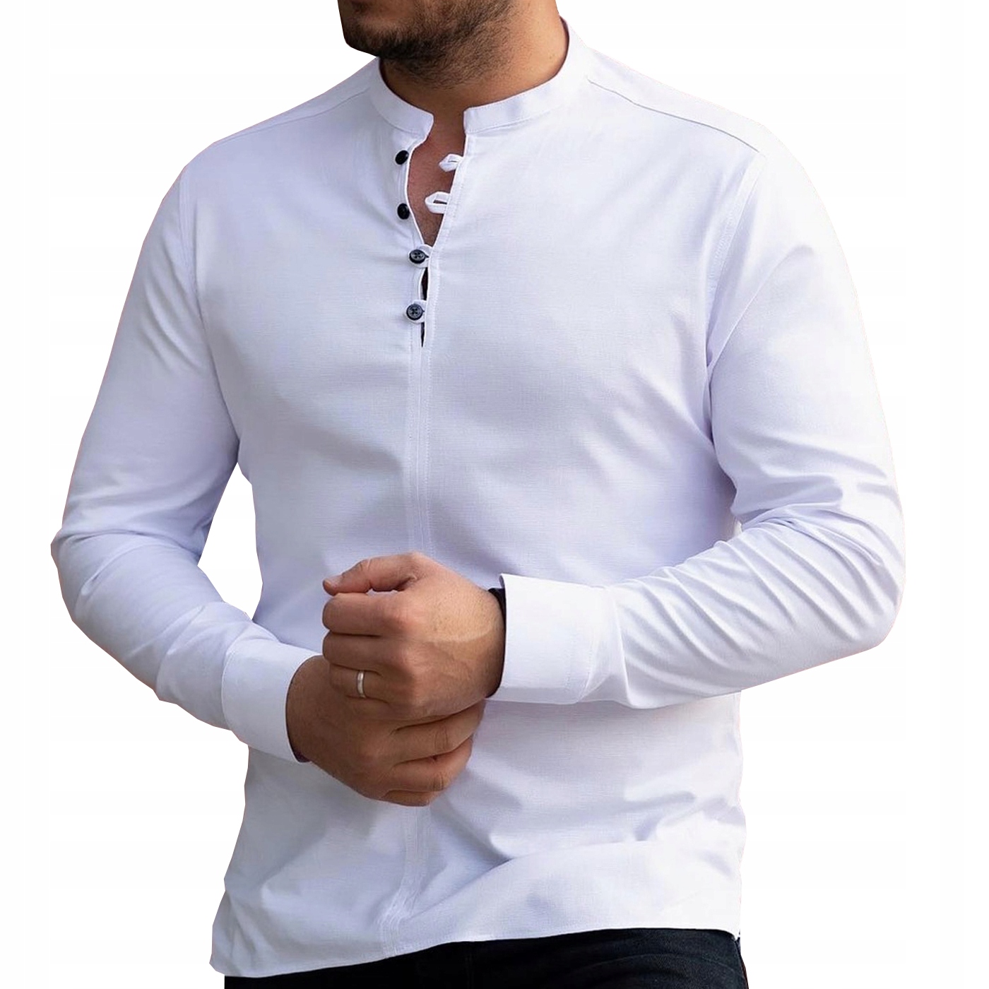 Pánská Košile Casual Se Stojáčkem Denní Hladká Novinka