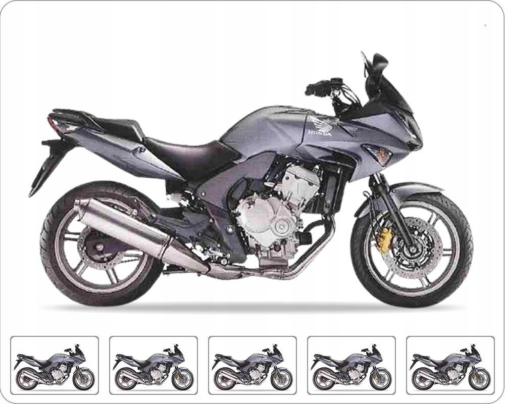 Samolepky Na Motocykl Juula Pro Honda Cbf 600 S 2007-2009 Šedé NHB03