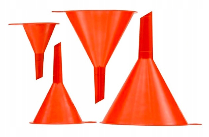 

Zestaw Lejków Lejek Do Paliwa Wody 4 Szt M7E33 Lej