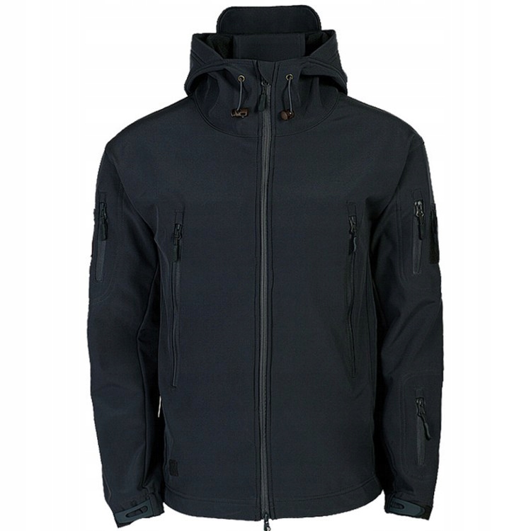 Kurtka Bluza Wojskowa Taktyczna Wodoodporna Softshell Czarna XXL