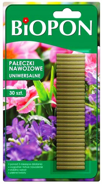 

Biopon Odżywka Pałeczki Nawozowe Uniwersalne 30 Sz