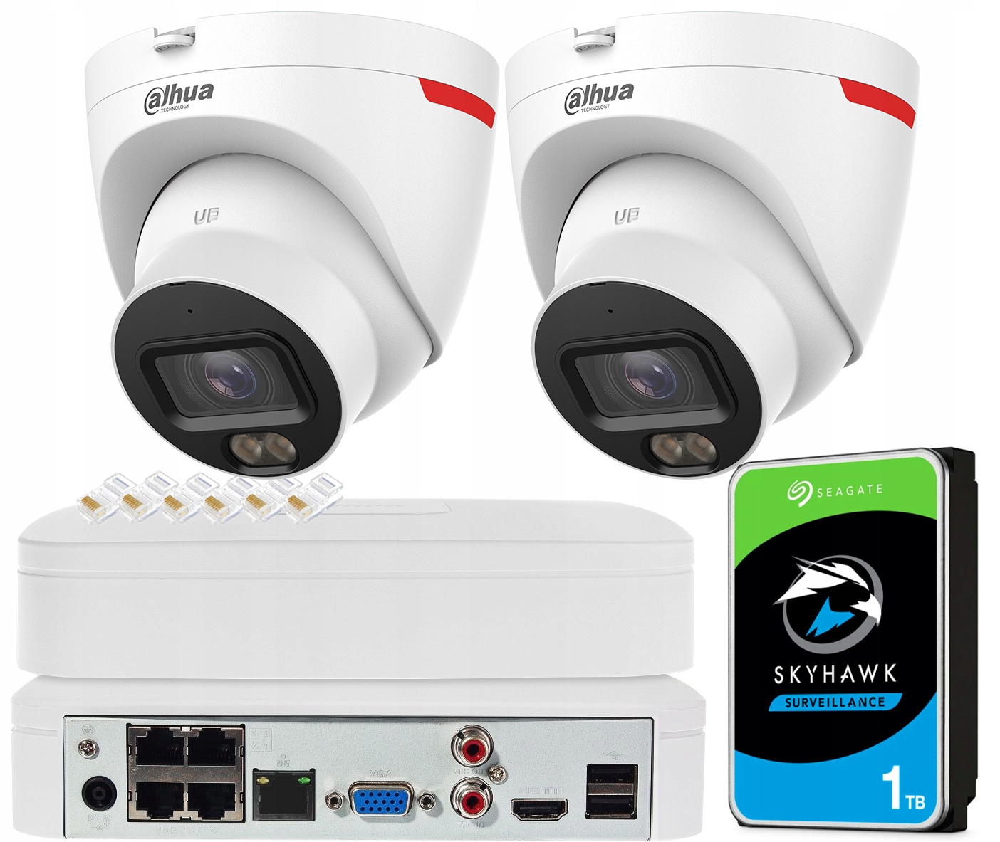 Sada na monitorovanie Dahua 2x Kamera IPC-HDW2449T-S-PRO 4Mpx PoE Aplikácia