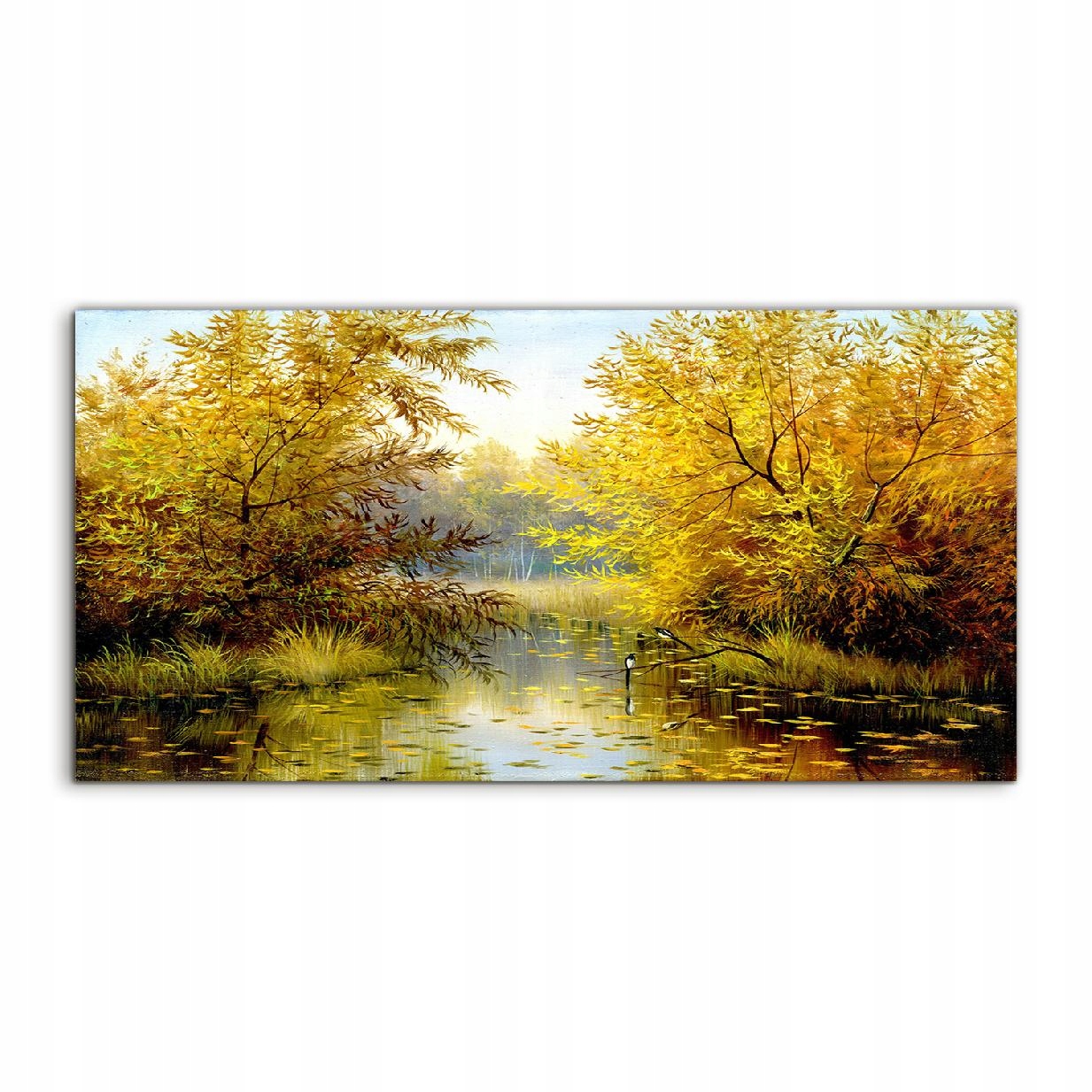 Obraz 120x60 na stenu Krajina Jazero Závesný les