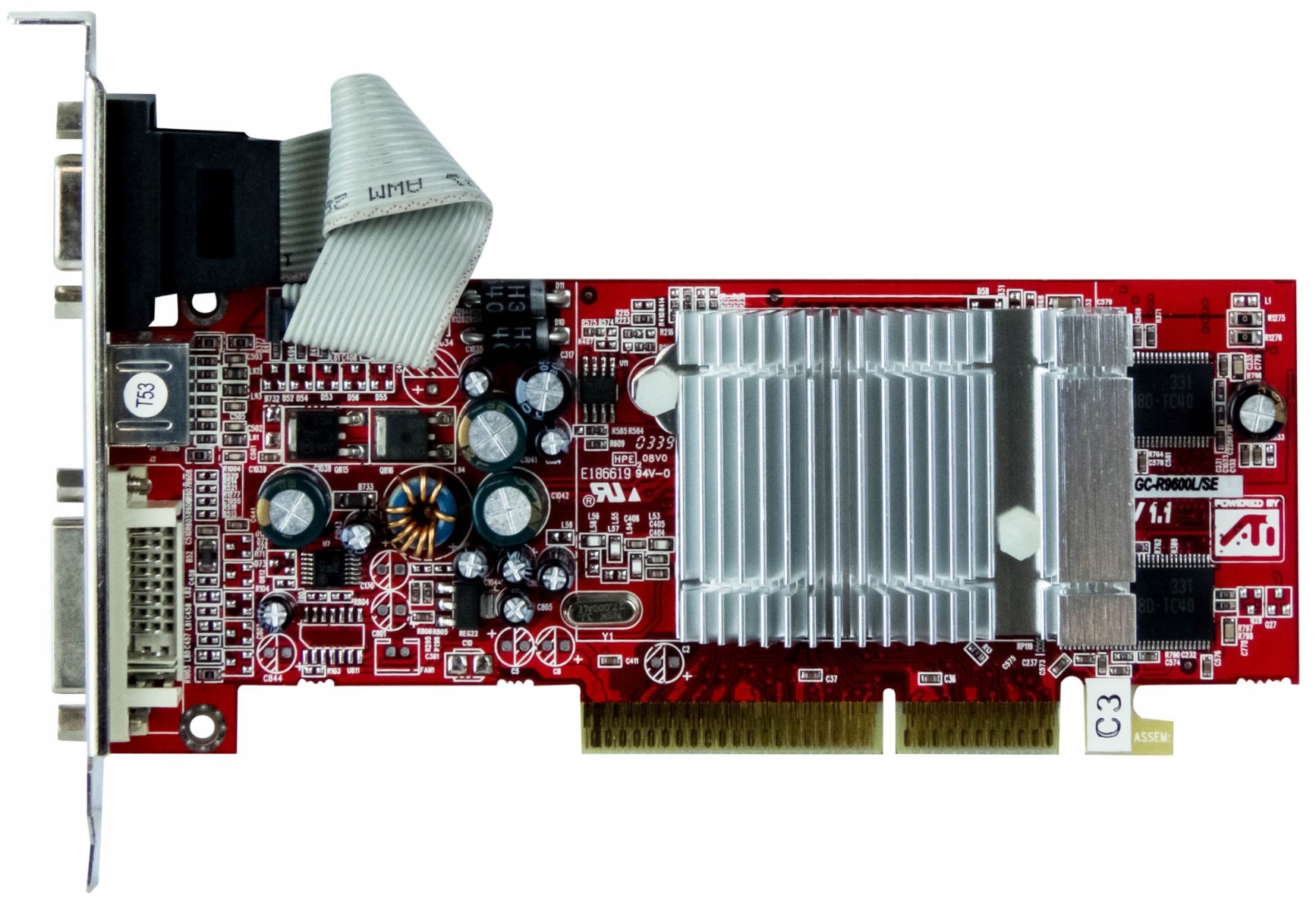 512mb Radeon 9600 Se AGP 3D Graphics Card ATI Radeon 9600XT 128MB