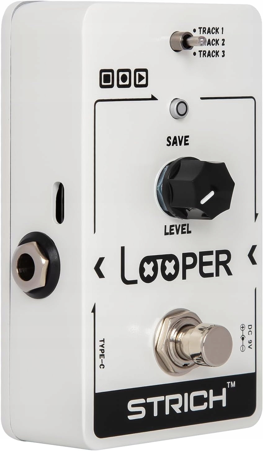 Kytarový Pedál Strich Stereo Hudební Efekt Usb Audio Preamp Bypass Kytara