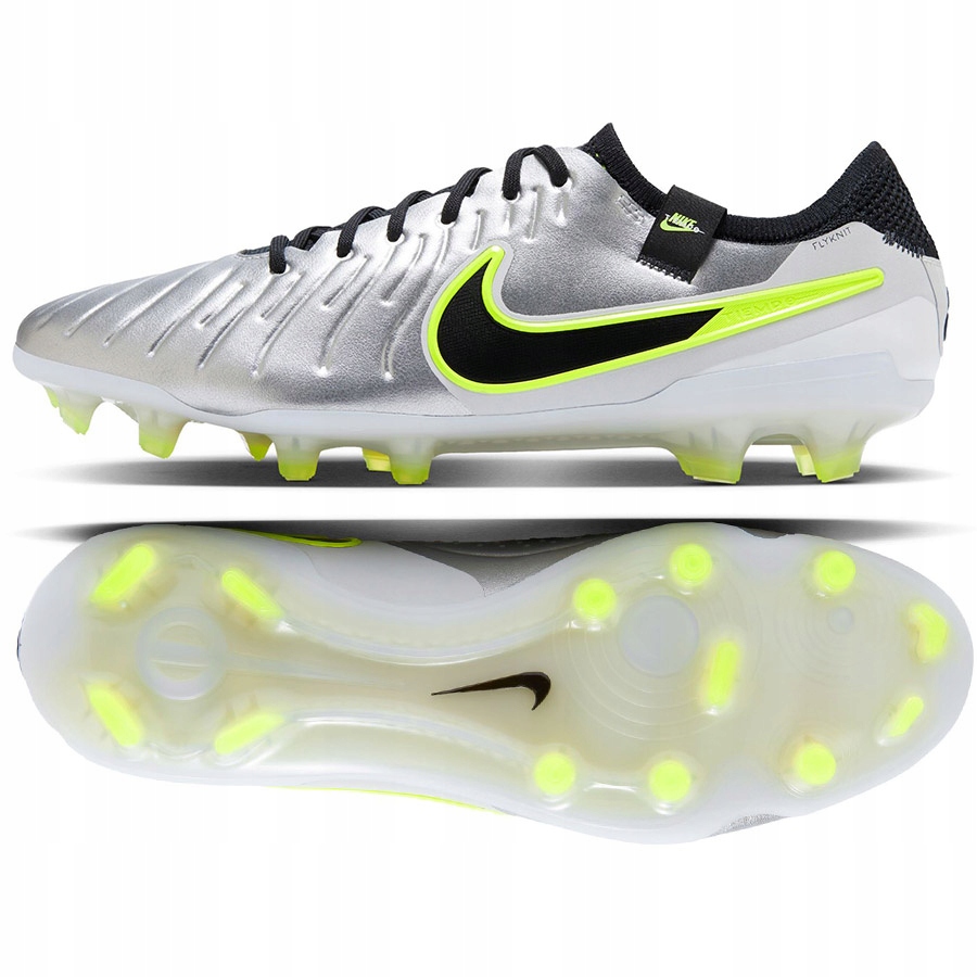Nike Tiempo Legend 10 Elite Fg (41) Pánské lankové boty stříbrné
