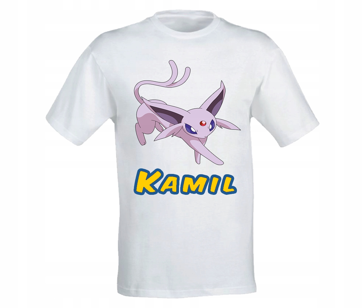 

Koszulka T-shirt Pokemon Espeon Nadruk Imię 128
