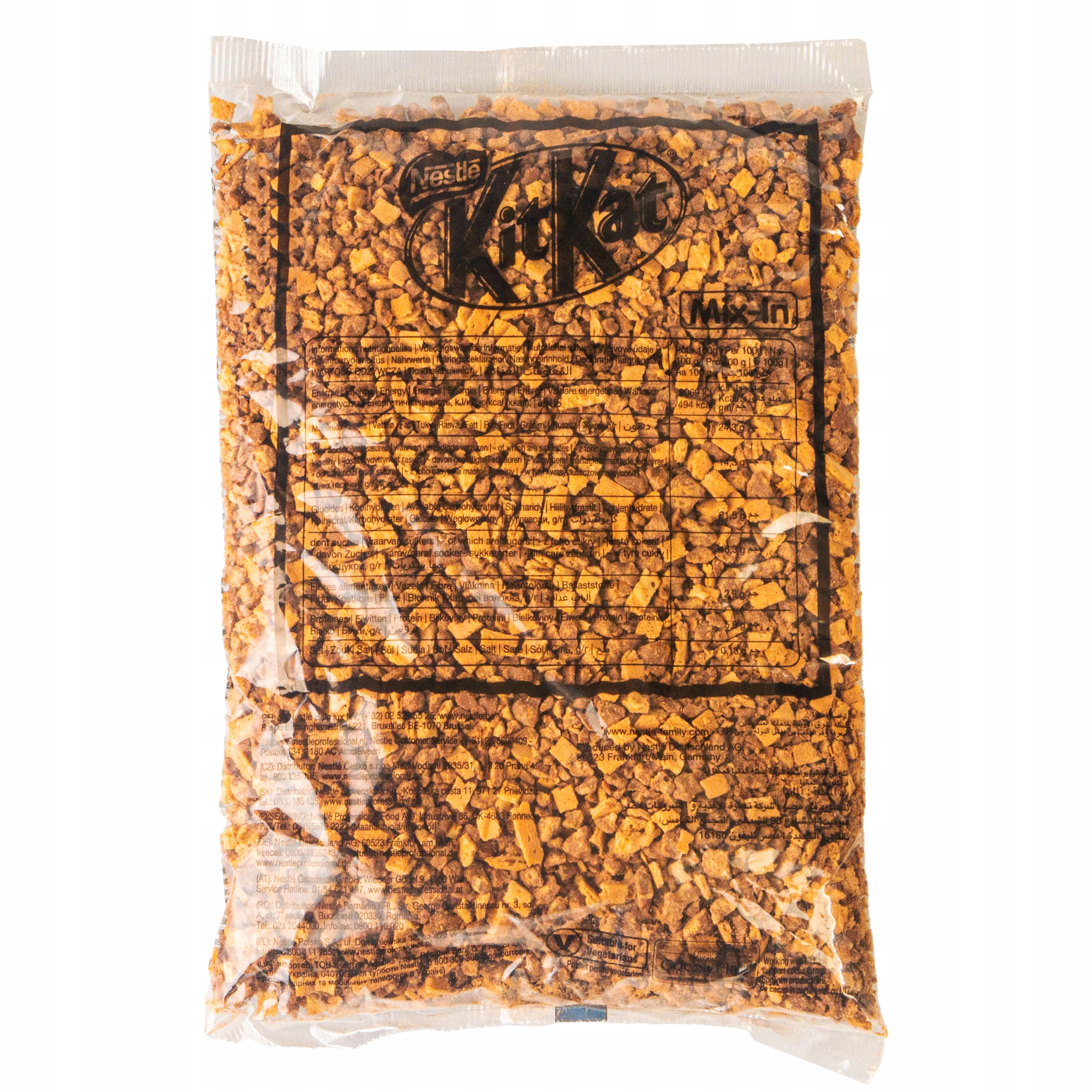 Levně Posypka na zmrzlinu a vaflové dezerty Kit Kat XXL sada 2x400 g