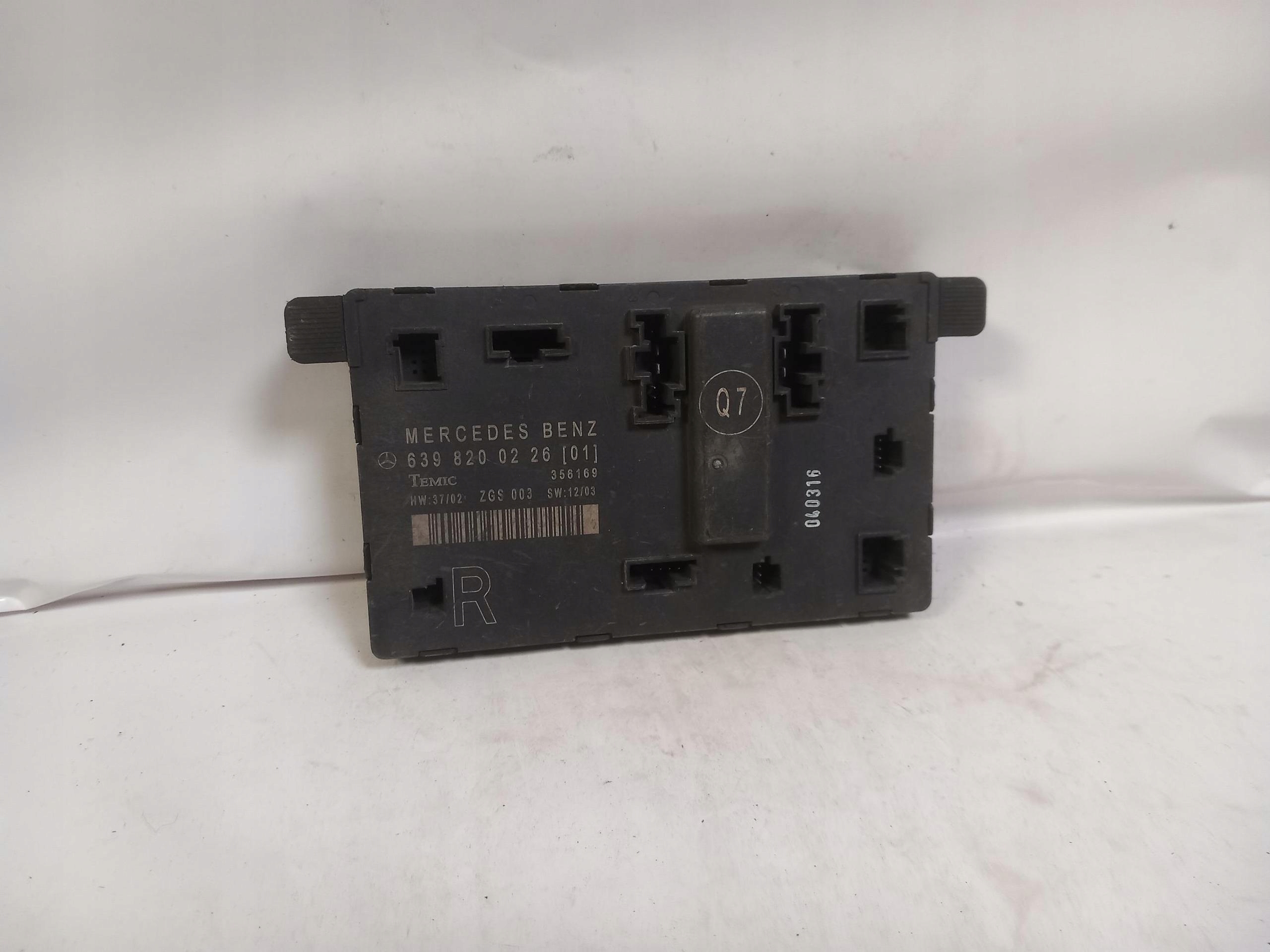 control unit module door MERCEDES VITO W639 6398200226 03-10